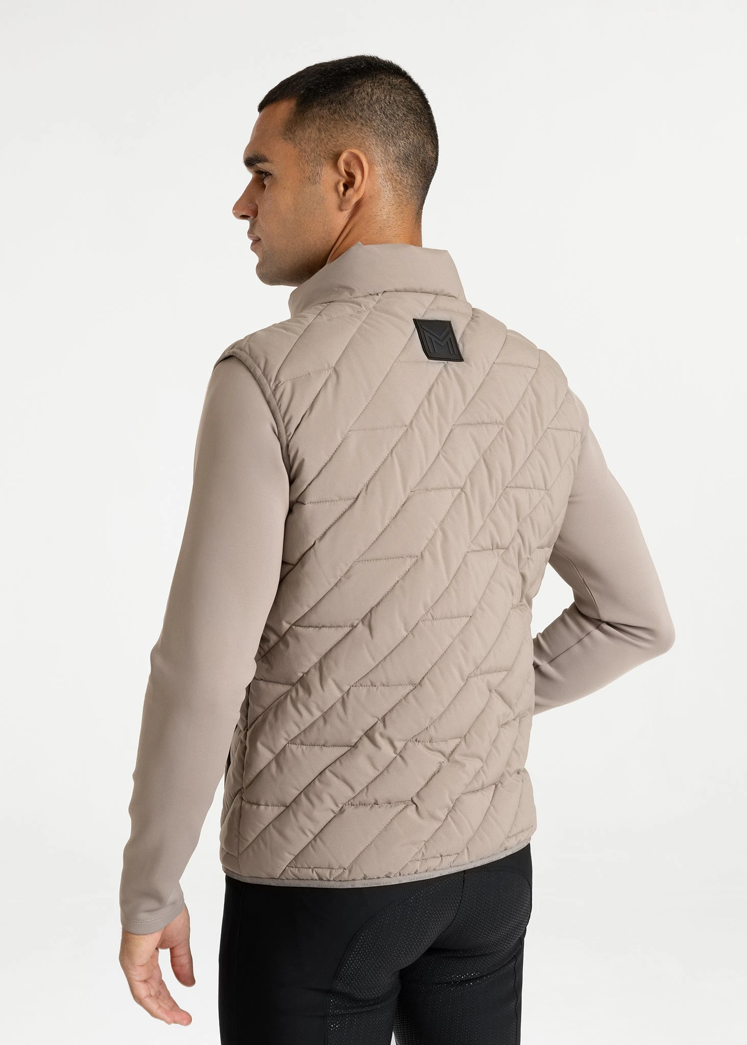 Maximilian Men Zenith Vest Taupe 2 Maximilian Men Zenith Vest Taupe - Image 2