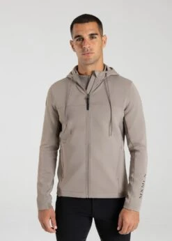 Maximilian Club Zip Hoodie Taupe