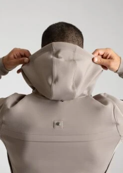 Maximilian Club Zip Hoodie Taupe -Maximilian Store IMG 2672