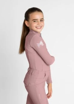 Maximilian Young Rider Long Sleeve Base Layer Rose Taupe -Maximilian Store IMG 2786