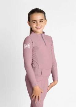 Maximilian Young Rider Long Sleeve Base Layer Rose Taupe -Maximilian Store IMG 2787