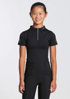 Maximilian Young Rider Short Sleeve Base Layer Black
