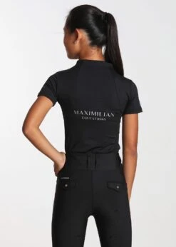 Maximilian Young Rider Short Sleeve Base Layer Black 6 Maximilian Young Rider Short Sleeve Base Layer Black -Maximilian Store IMG 2803