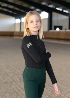 Maximilian Young Rider Winter Long Sleeve Base Layer Black -Maximilian Store IMG 2811