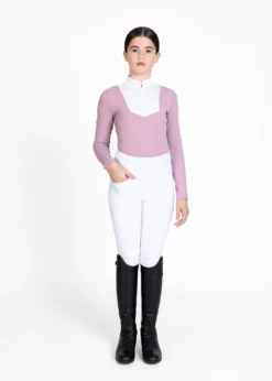 Maximilian Young Rider Sienna Long Sleeve Show Shirt Mauve