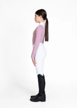 Maximilian Young Rider Sienna Long Sleeve Show Shirt Mauve -Maximilian Store IMG 2819