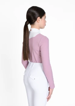 Maximilian Young Rider Sienna Long Sleeve Show Shirt Mauve -Maximilian Store IMG 2822