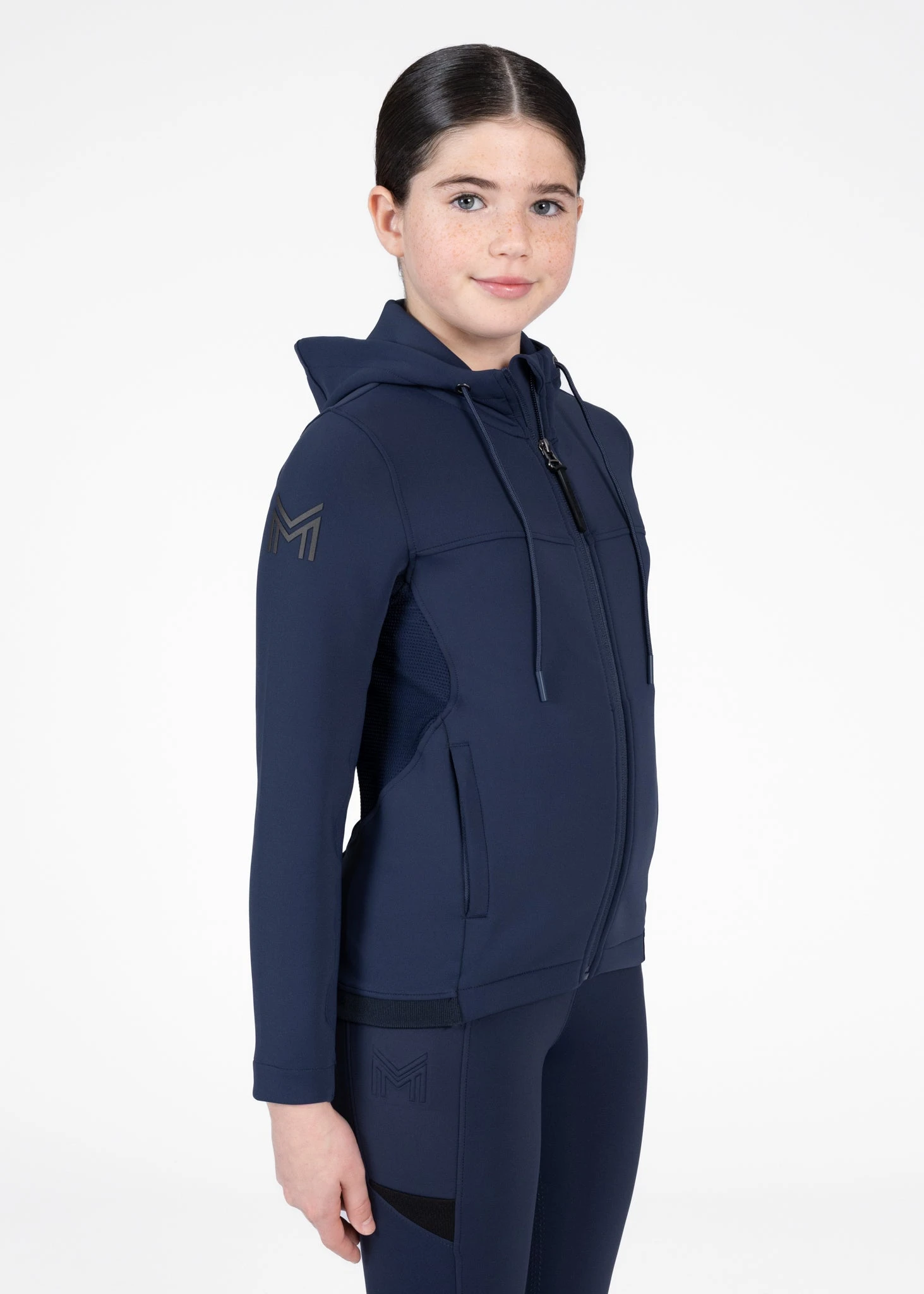 Maximilian Young Rider Club Zip Hoodie Navy 4 Maximilian Young Rider Club Zip Hoodie Navy - Image 4