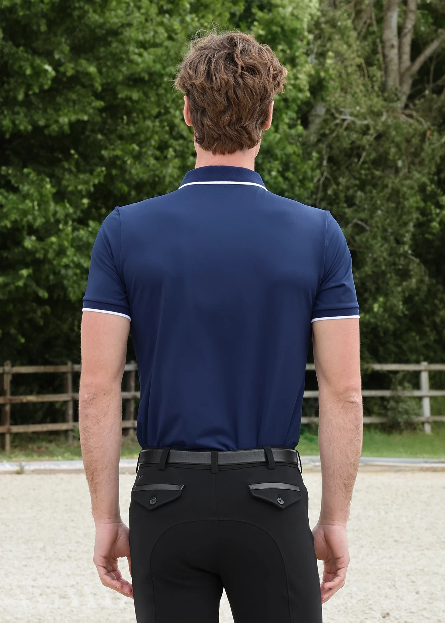 Maximilian Core Polo Shirt Navy 2 Maximilian Core Polo Shirt Navy - Image 2