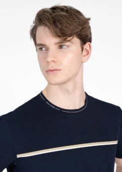 Maximilian Step Technical T-Shirt Navy 5 Maximilian Step Technical T-Shirt Navy -Maximilian Store IMG 3008