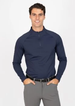 Maximilian Code Long Sleeve Base Layer Navy