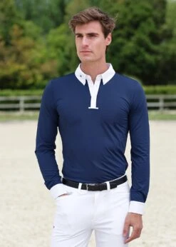 Maximilian Active Long Sleeve Competition Shirt Navy