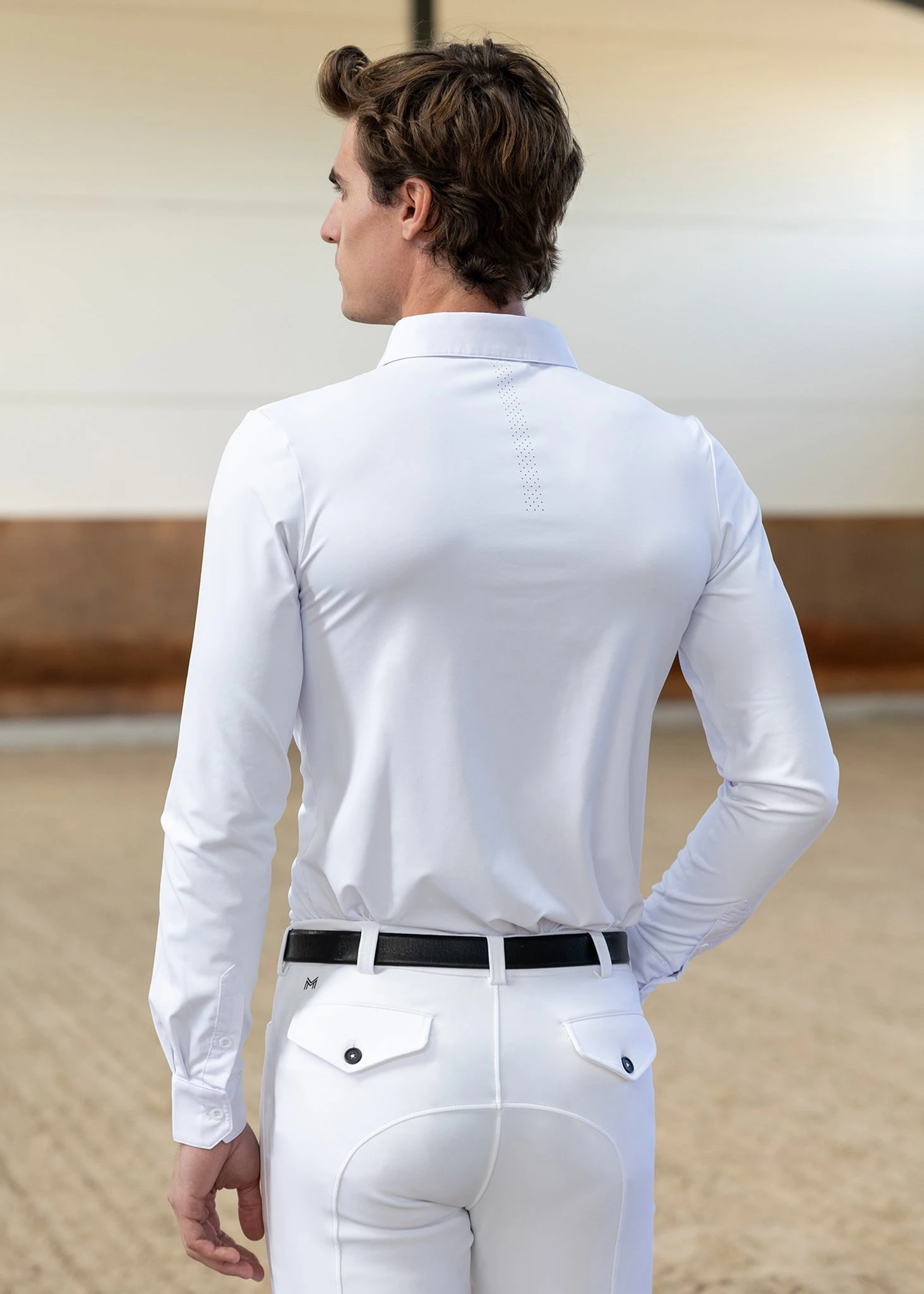 Maximilian Active Long Sleeve Competition Shirt White 2 Maximilian Active Long Sleeve Competition Shirt White - Image 2