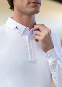 Maximilian Active Long Sleeve Competition Shirt White 6 Maximilian Active Long Sleeve Competition Shirt White -Maximilian Store IMG 3076