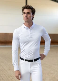 Maximilian Active Long Sleeve Competition Shirt White