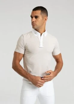 Maximilian Active Short Sleeve Competition Shirt Beige