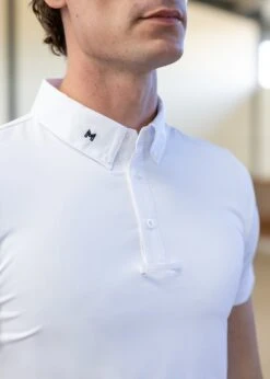 Maximilian Active Short Sleeve Competition Shirt White -Maximilian Store IMG 3091