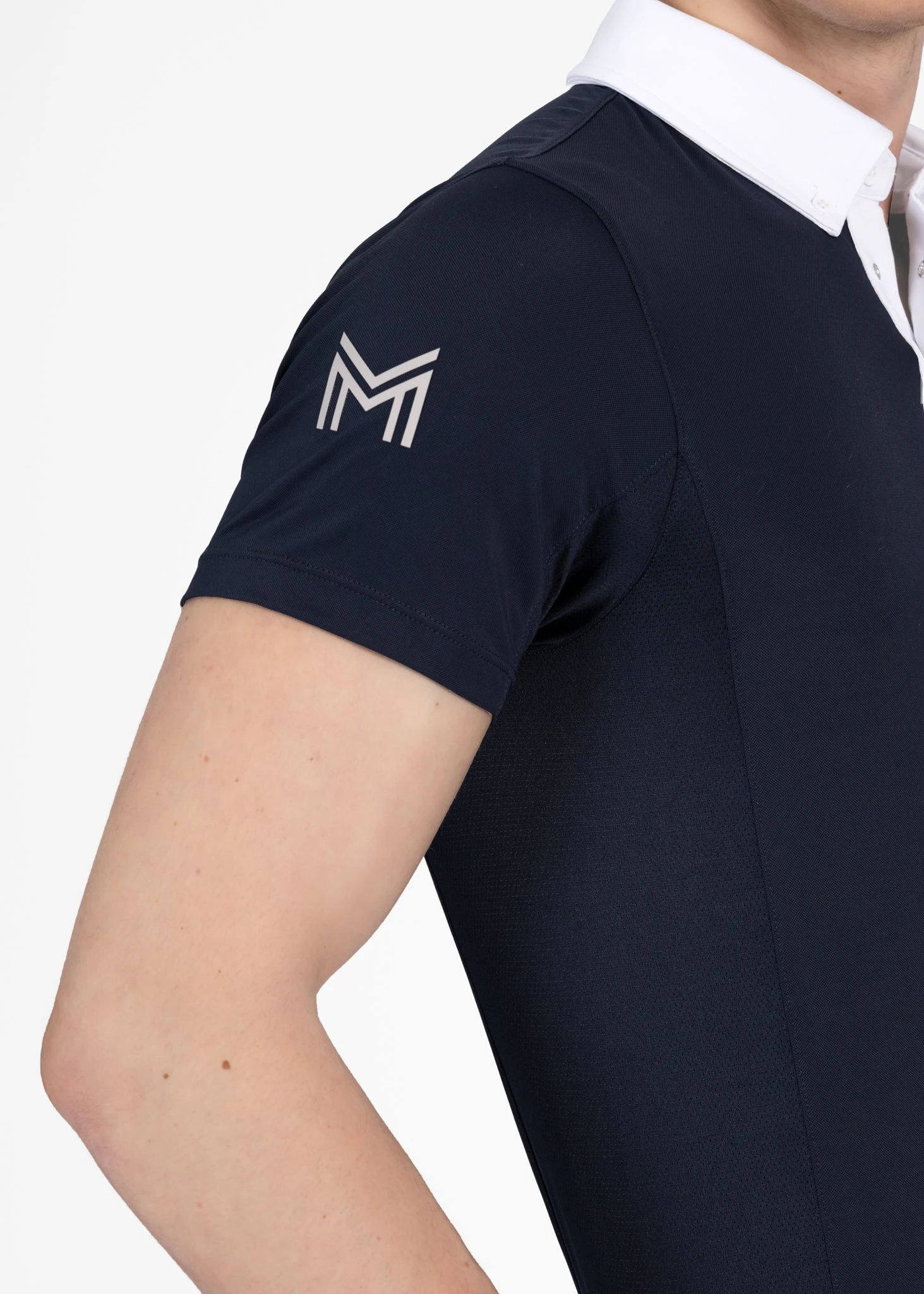 Maximilian Focus Short Sleeve Competition Shirt Navy 4 Maximilian Focus Short Sleeve Competition Shirt Navy - Image 4