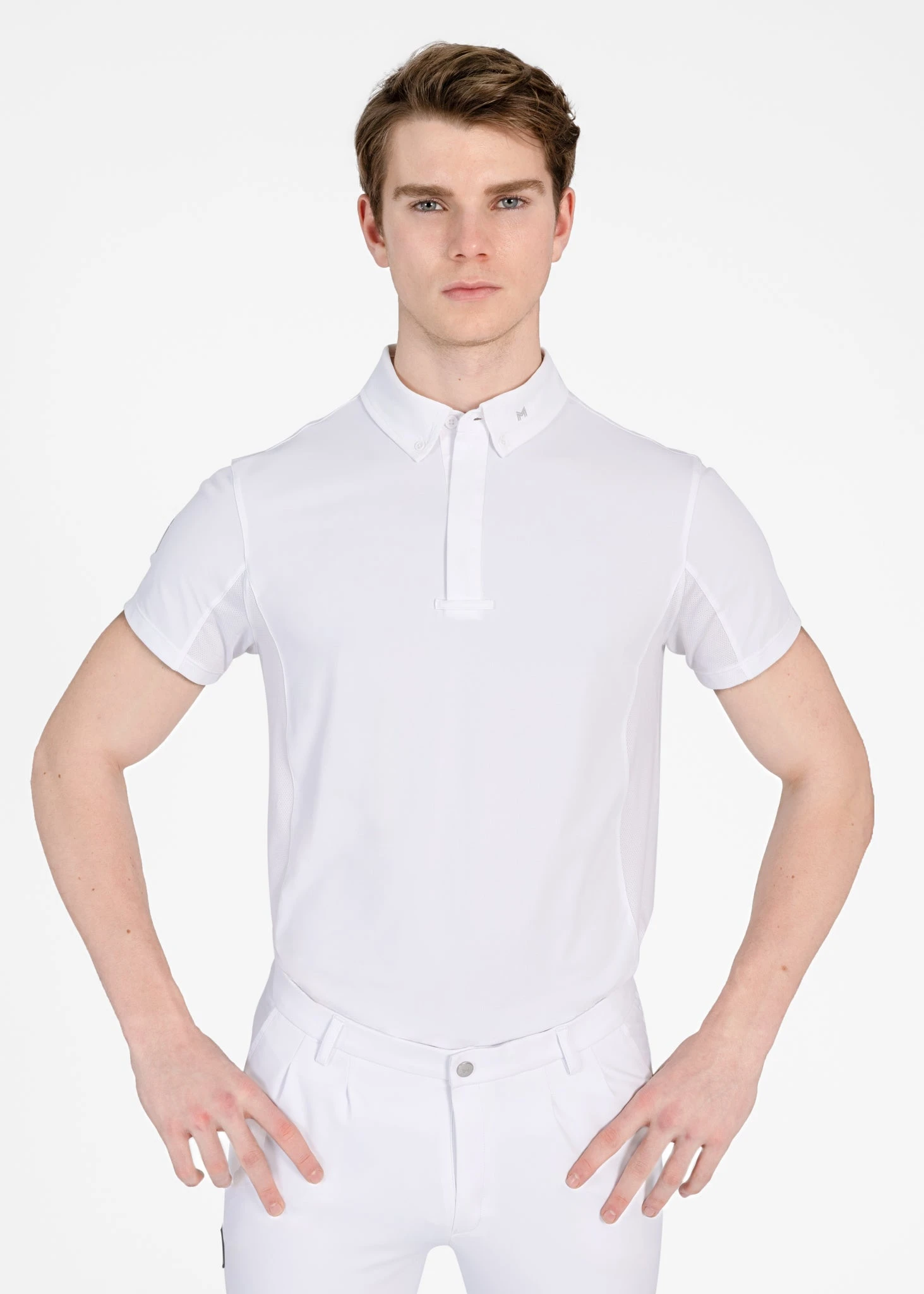 Maximilian Focus Short Sleeve Competition Shirt White 1 Maximilian Focus Short Sleeve Competition Shirt White