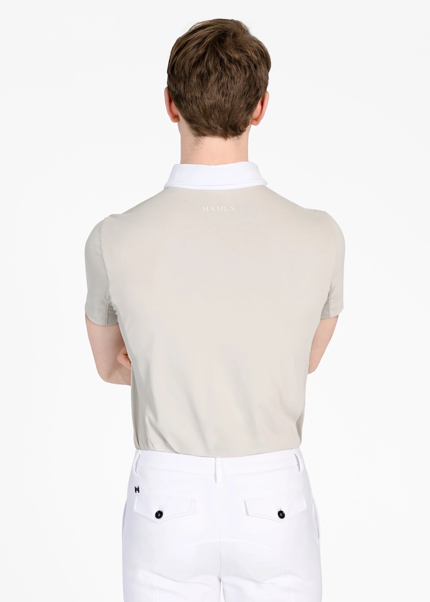 Maximilian Focus Short Sleeve Competition Shirt Sand 2 Maximilian Focus Short Sleeve Competition Shirt Sand - Image 2