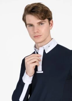 Maximilian Focus Long Sleeve Competition Shirt Navy -Maximilian Store IMG 3106