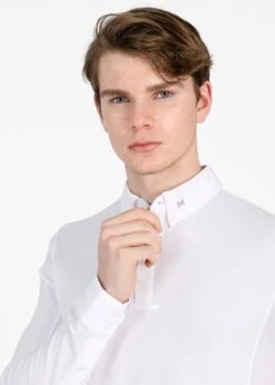Maximilian Focus Long Sleeve Competition Shirt White -Maximilian Store IMG 3110