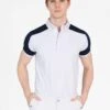 Maximilian Pivot Short Sleeve Competition Shirt White/Navy