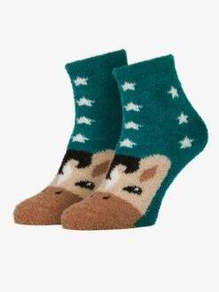 LeMieux Mini Fluffy Character Socks Spruce