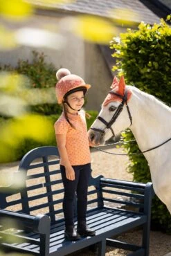 LeMieux Mini Polo Shirt Sherbet 11 LeMieux Mini Polo Shirt Sherbet -Maximilian Store IT04053 lifestyle minipoloshirt sherbert 3