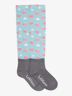 LeMieux Footsie Socks Flying Pigs