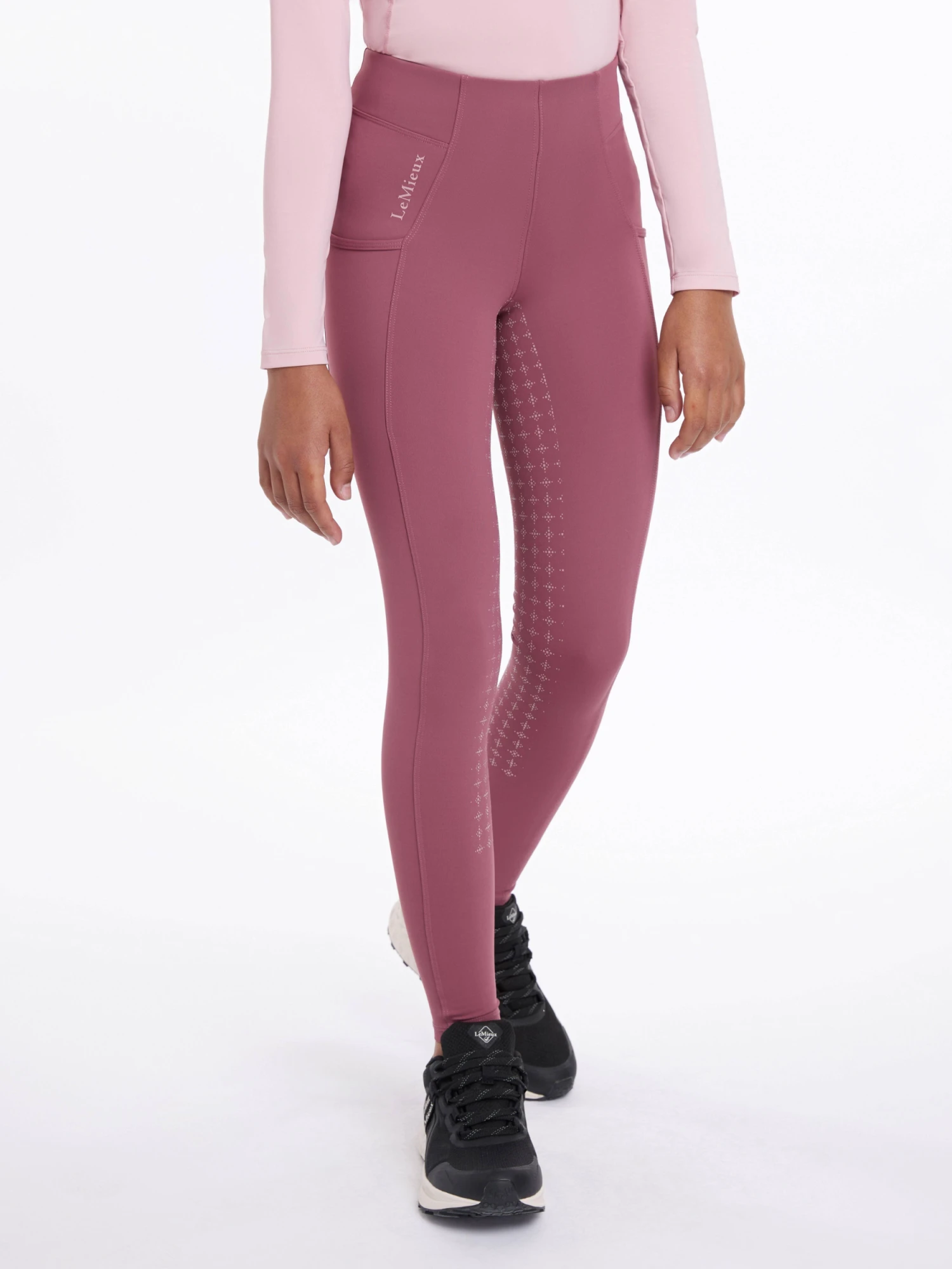 LeMieux Young Rider Orla Pull On Breeches Rosewood 2 LeMieux Young Rider Orla Pull On Breeches Rosewood - Image 2