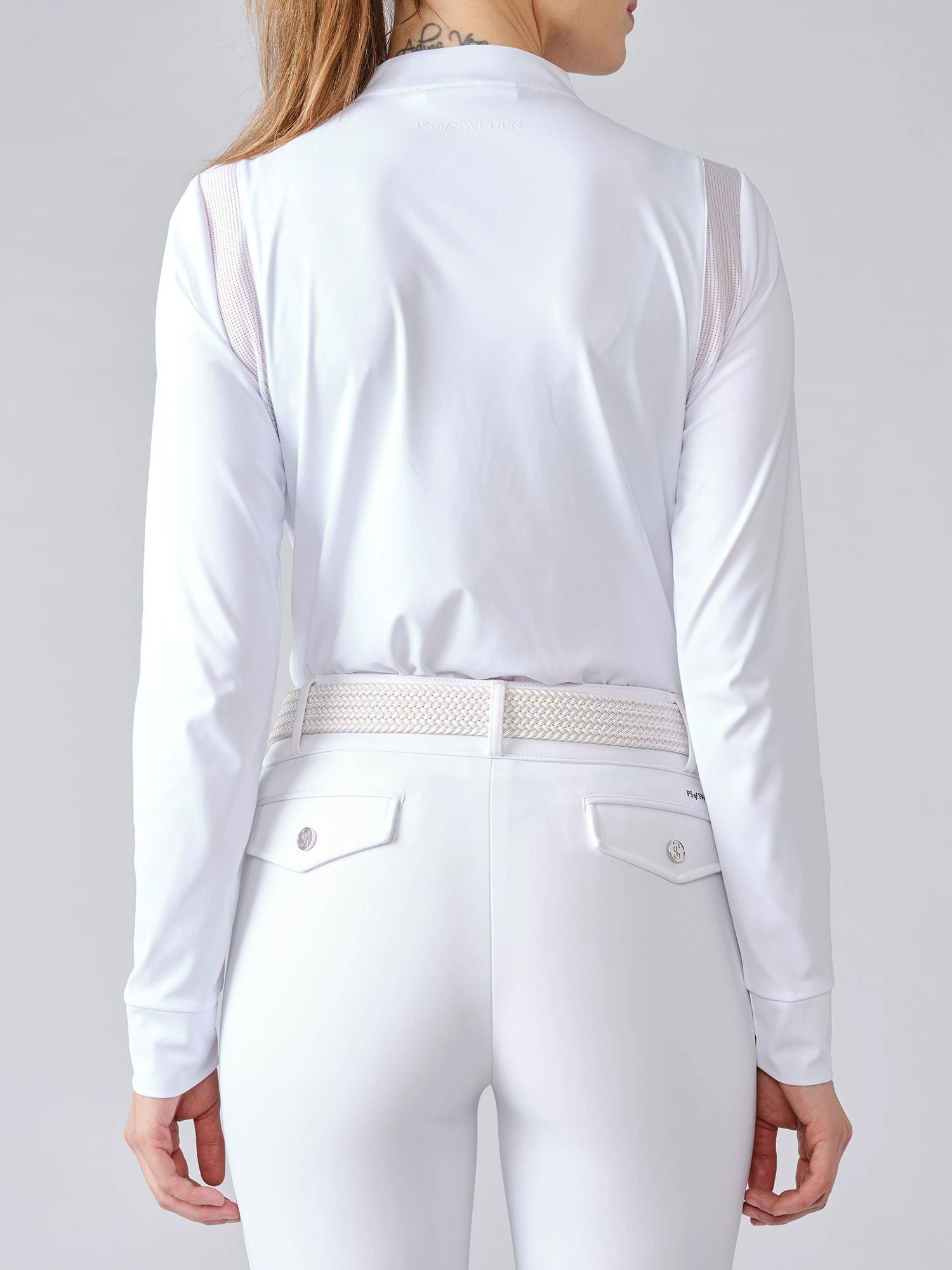 PS Of Sweden Madison L/S Competition Shirt White 4 PS Of Sweden Madison L/S Competition Shirt White - Image 4