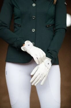 Equestrian Stockholm Motion Riding Gloves White -Maximilian Store MG 1898 e