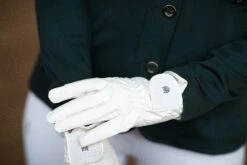 Equestrian Stockholm Motion Riding Gloves White -Maximilian Store MG 1923