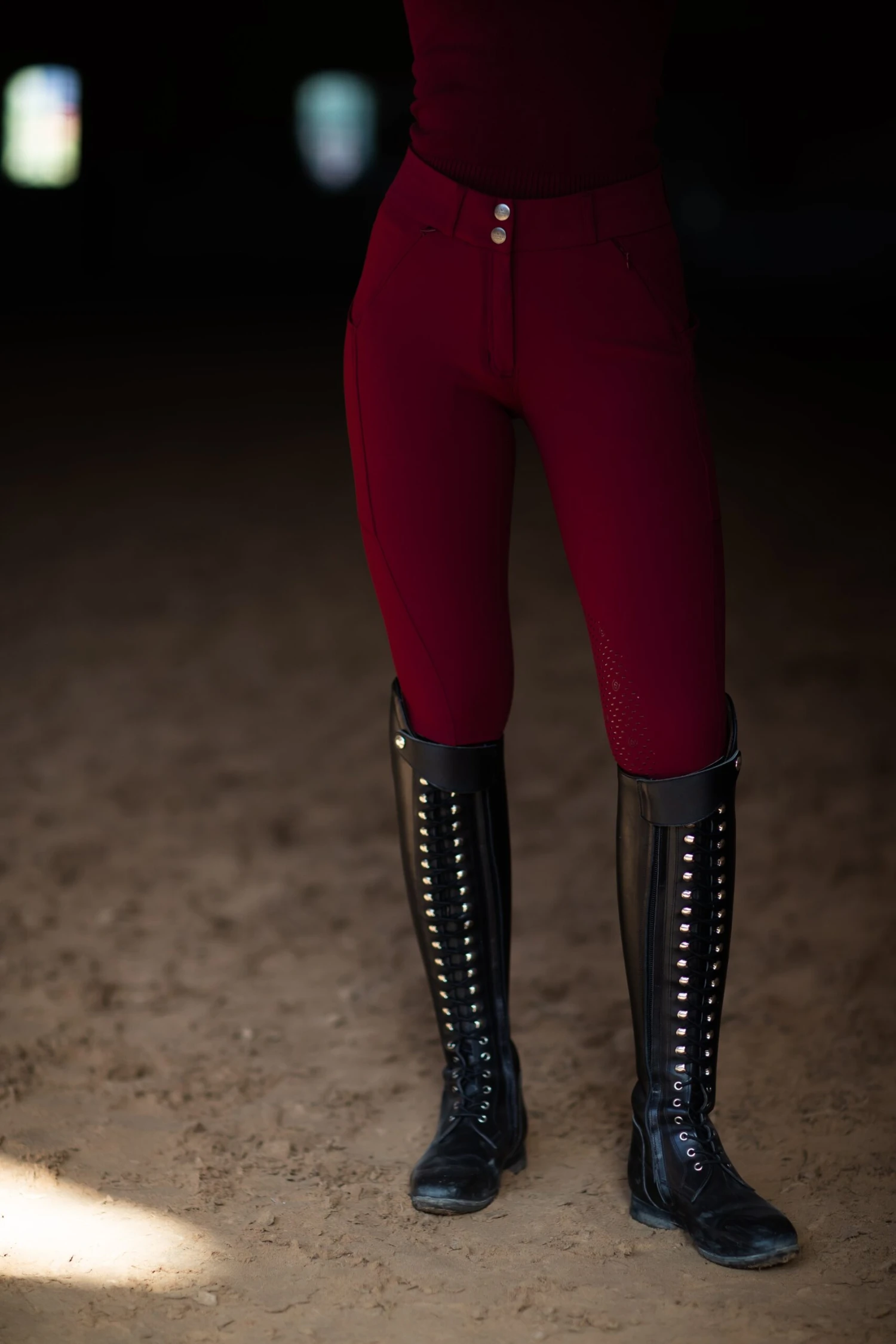 Equestrian Stockholm Elite Jump Breeches Bordeaux 2 Equestrian Stockholm Elite Jump Breeches Bordeaux - Image 2
