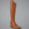 Premier Equine Maurizia Ladies Lace Front Leather Riding Boots Cognac