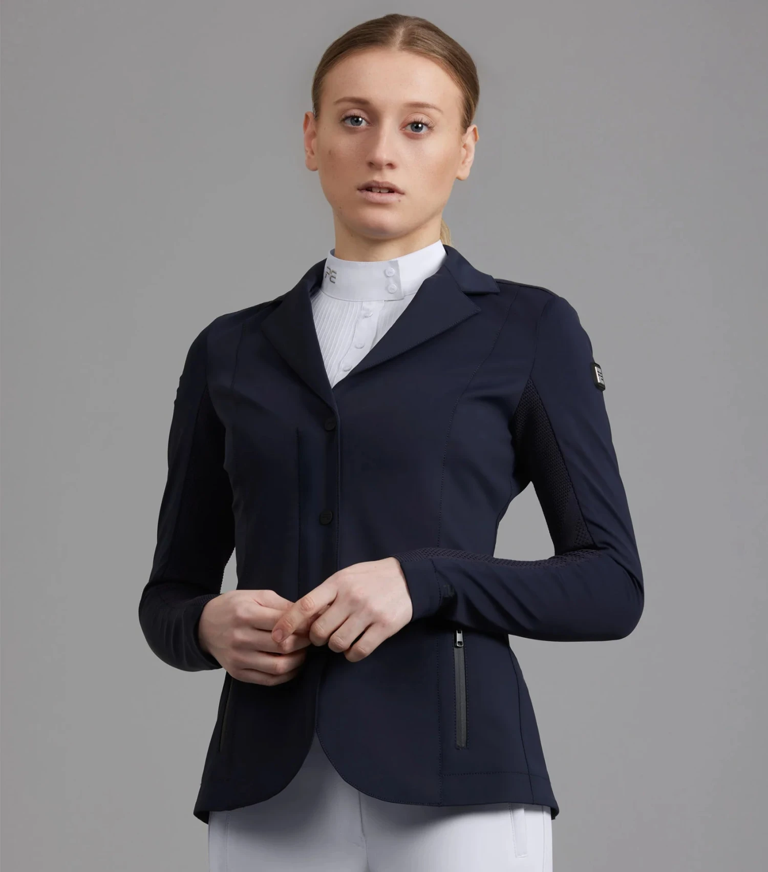 Premier Equine Quarto Ladies Competition Jacket French Navy 1 Premier Equine Quarto Ladies Competition Jacket French Navy
