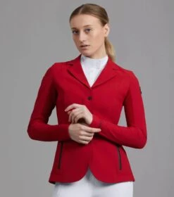 Premier Equine Quarto Ladies Competition Jacket London Red