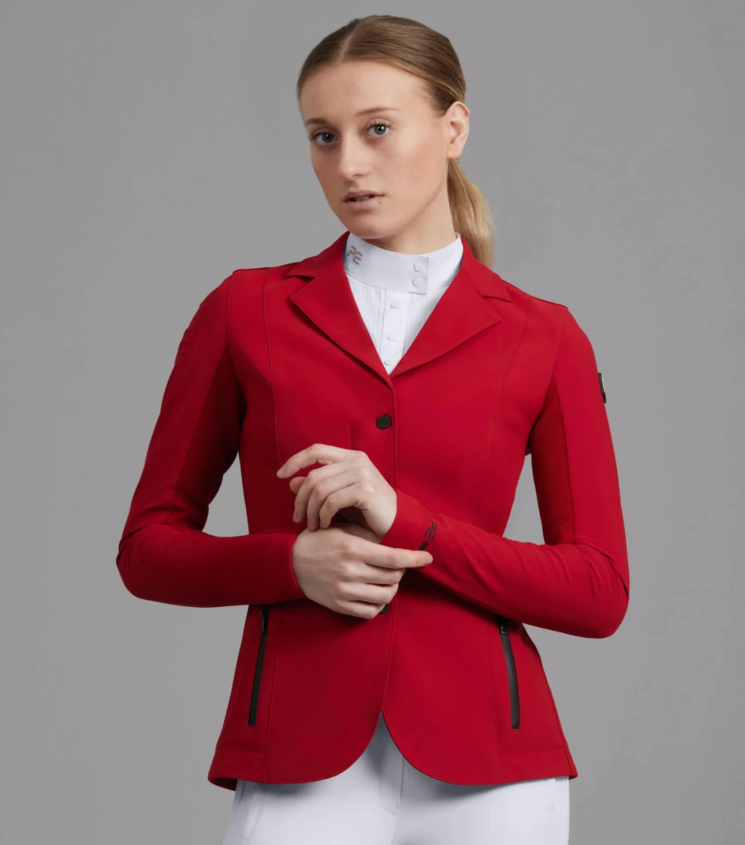 Premier Equine Quarto Ladies Competition Jacket London Red 1 Premier Equine Quarto Ladies Competition Jacket London Red