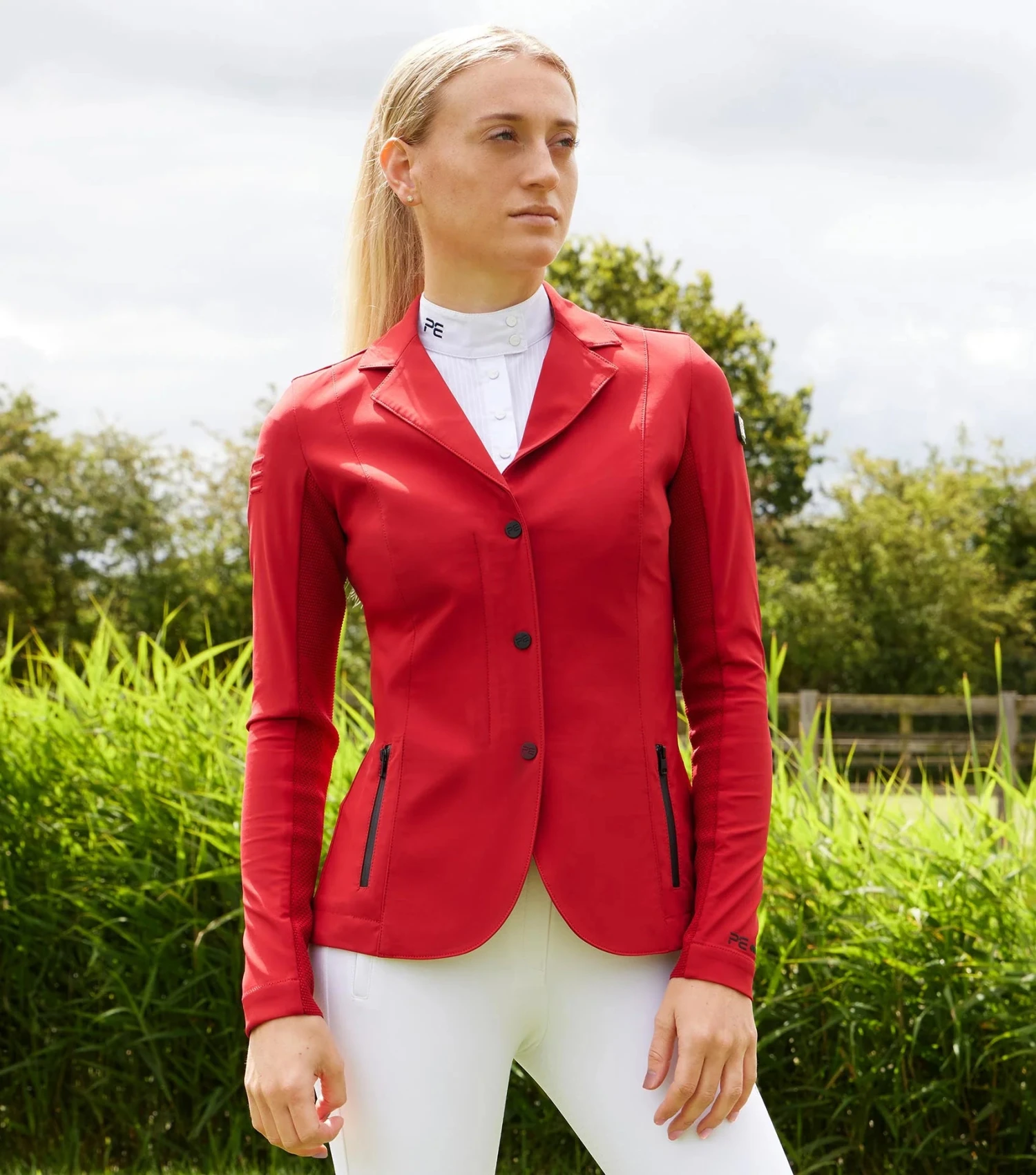 Premier Equine Quarto Ladies Competition Jacket London Red 2 Premier Equine Quarto Ladies Competition Jacket London Red - Image 2