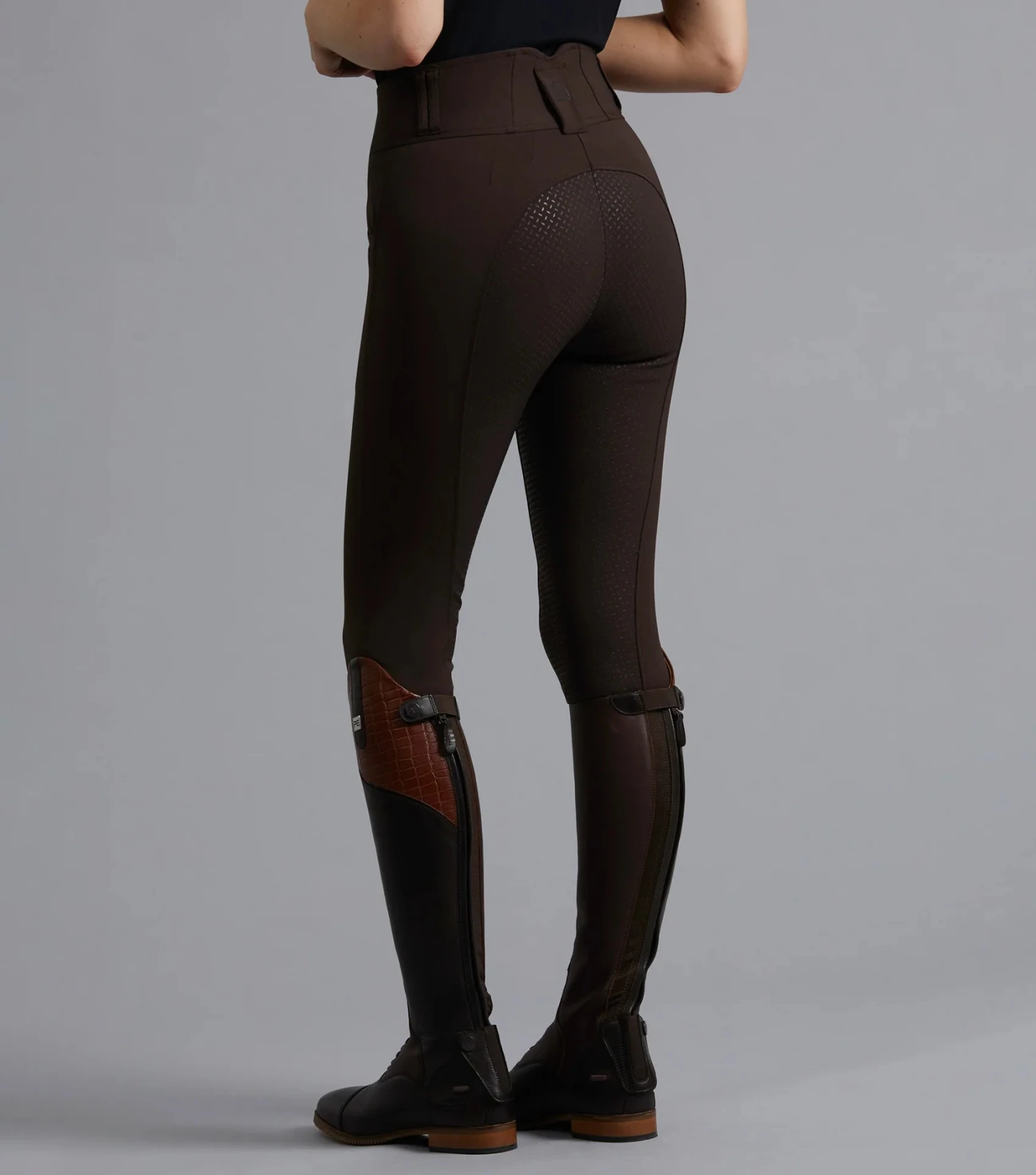 Premier Equine Sophia Ladies Full Seat High Waist Riding Breeches Chocolate 3 Premier Equine Sophia Ladies Full Seat High Waist Riding Breeches Chocolate - Image 3
