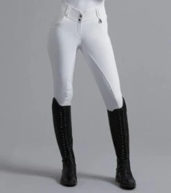 Premier Equine Sophia Ladies Full Seat High Waist Competition Riding Breeches White -Maximilian Store Sophia Breeches White 3 2048x f6027b24 2da0 4c4e 9e9e 330eb4783c63