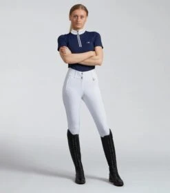 Premier Equine Aradina Ladies Full Seat Gel Competition Riding Breeches White