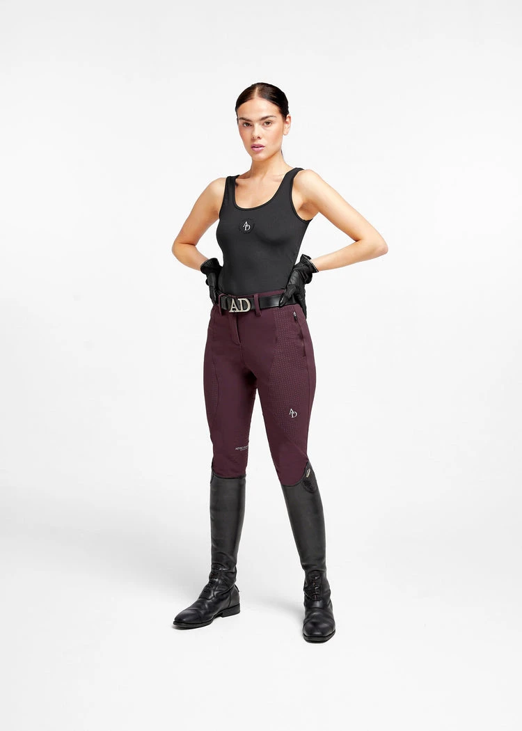 Aztec Diamond Performance Breeches Maroon 2 Aztec Diamond Performance Breeches Maroon - Image 2