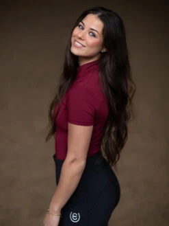 Equestrian Stockholm Ultra Thin Lightness Base Layer Bordeaux -Maximilian Store bordeaux riding top ridtopp oben reiten top rijden on1