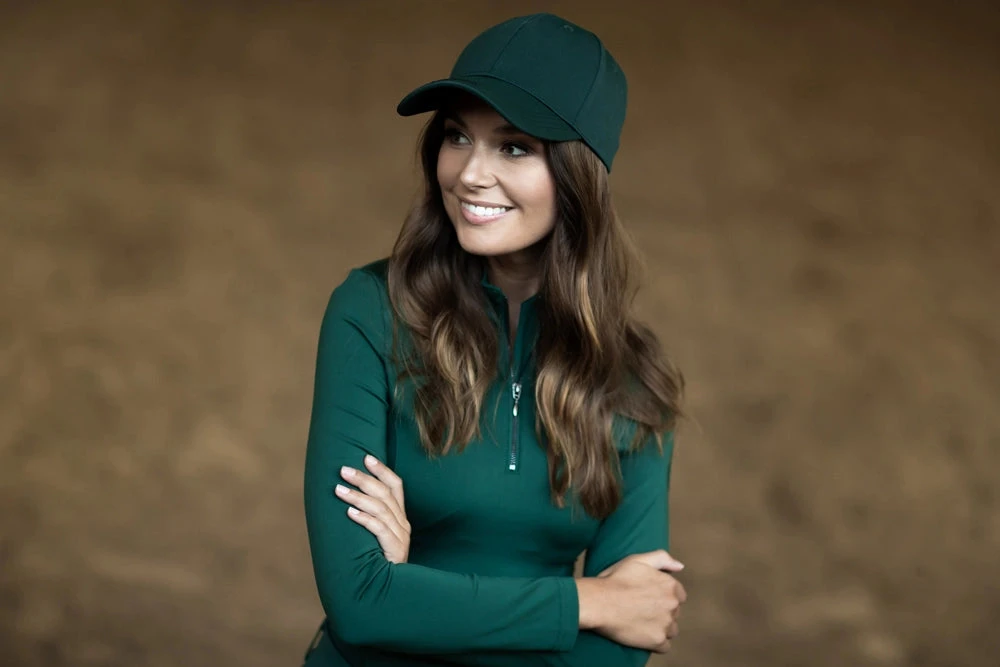 Equestrian Stockholm Cap Sycamore Green 2 Equestrian Stockholm Cap Sycamore Green - Image 2