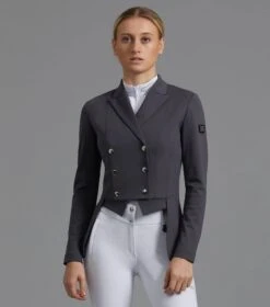 Premier Equine Capriole Ladies Short Tail Dressage Jacket Grey