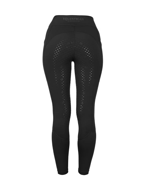 Equestrian Stockholm Movement Dressage Riding Tights Black 2 Equestrian Stockholm Movement Dressage Riding Tights Black - Image 2