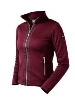 Equestrian Stockholm Fleece Jacket Bordeaux