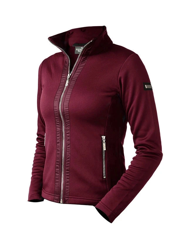 Equestrian Stockholm Fleece Jacket Bordeaux 1 Equestrian Stockholm Fleece Jacket Bordeaux